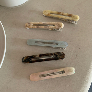 镂空醋酸发夹基础百搭刘海夹高级感气质发卡边夹化妆夹发饰2025