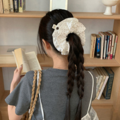 樱桃红波点 双层小蛮腰手作发圈头绳丸子头大肠圈发绳低马尾发饰