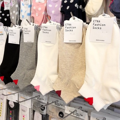 韩国东大门女短袜爱心ETNA四季