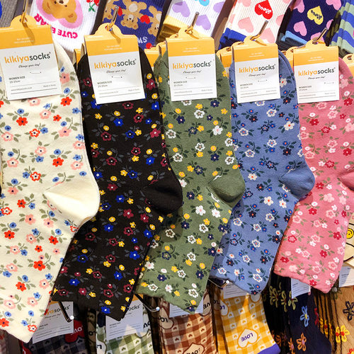 韩国kikiyasocks中筒女袜新款