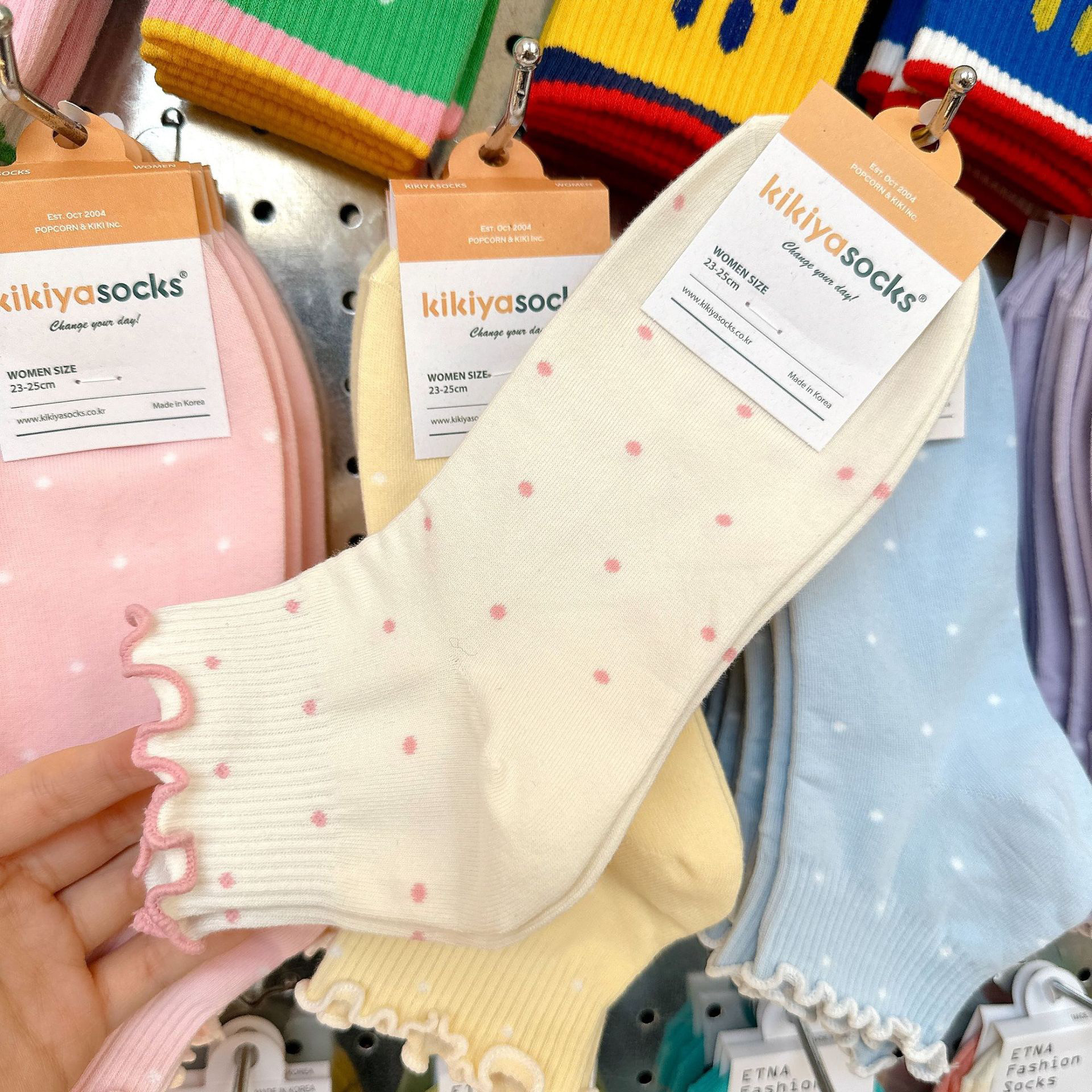 『她他韩袜』女生卷边甜美短袜