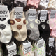 韩国春夏新款 船袜COZY字母饼干硅胶防脱短袜日系少女卡通薄棉4094