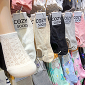 韩国COZY夏季 透气网眼船袜镂空爱心少女隐形袜防脱4119