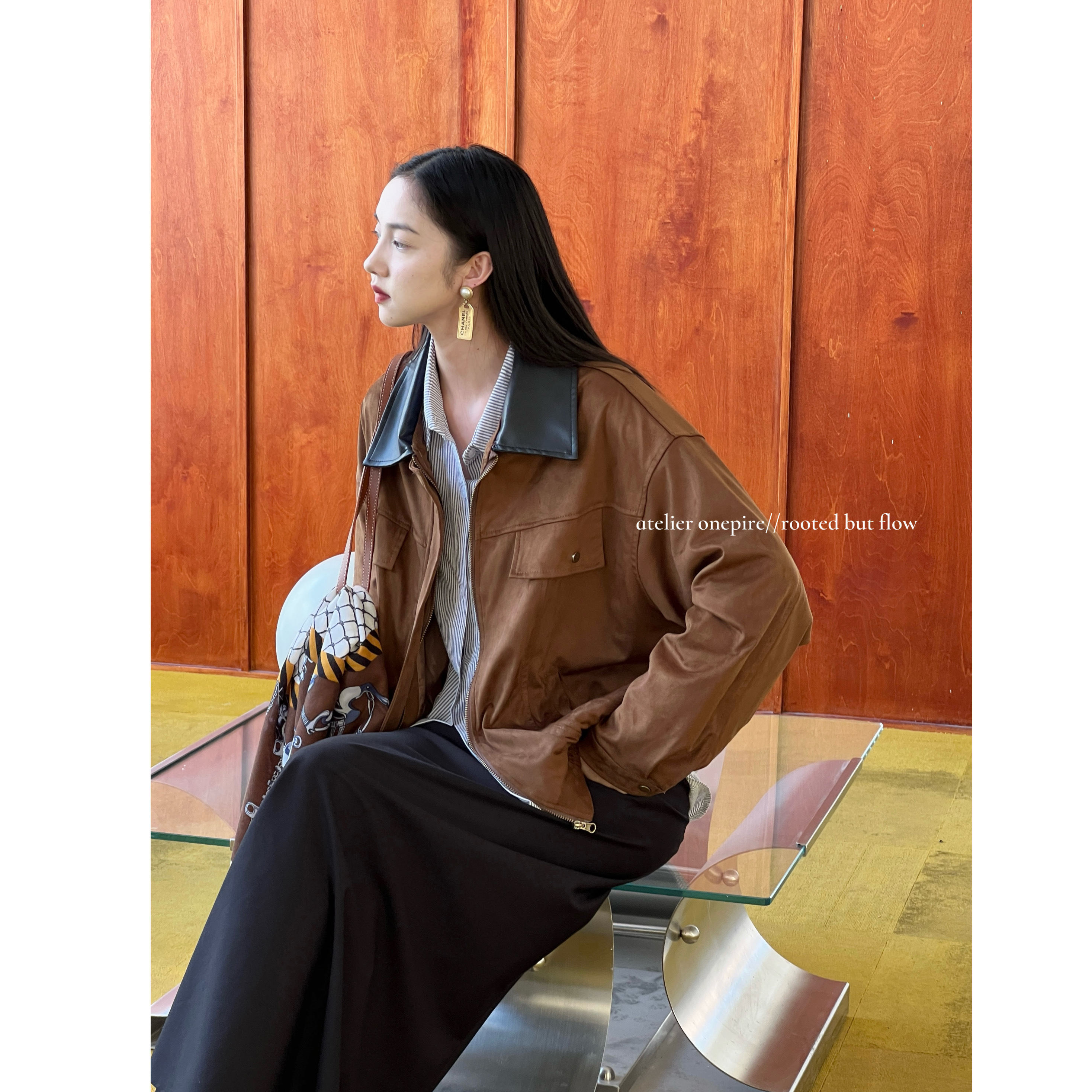 【现货】 Onepire|本期回馈·《港岛暮色》鹿皮绒巴恩风百搭夹克