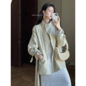 本期回馈·重磅tr高密哔叽立领百搭短款 Onepire 风衣 现货