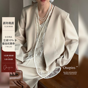 套装 秋叶集·重工tr斜纹西装 atelier onepire