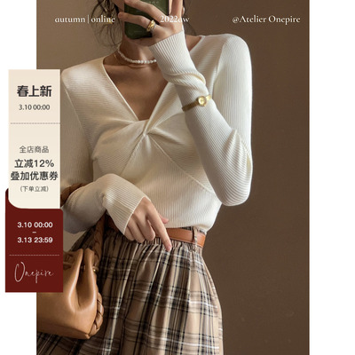 复古百搭显瘦扭结针织