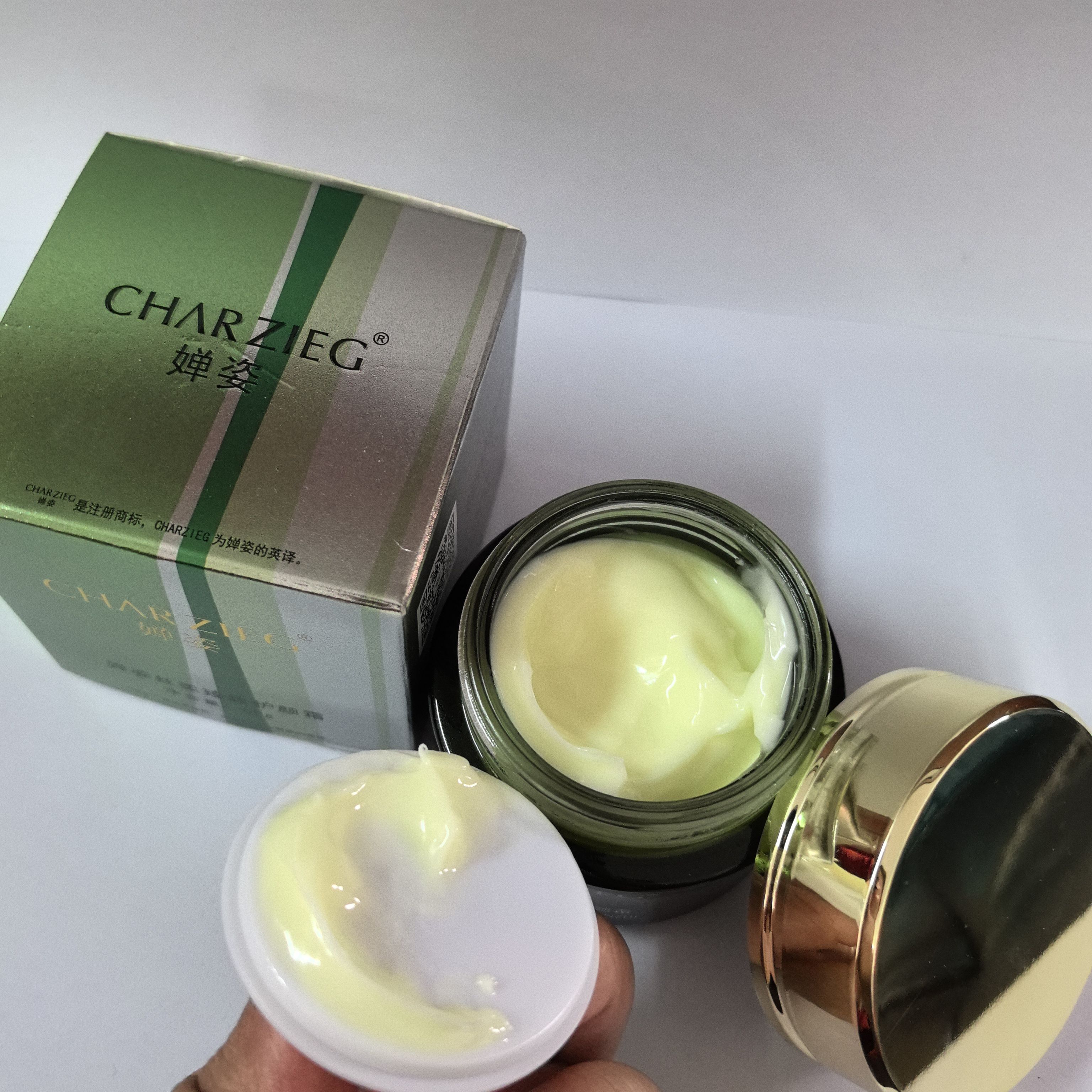 护颜霜全能面霜弹力拉丝紧致婵姿