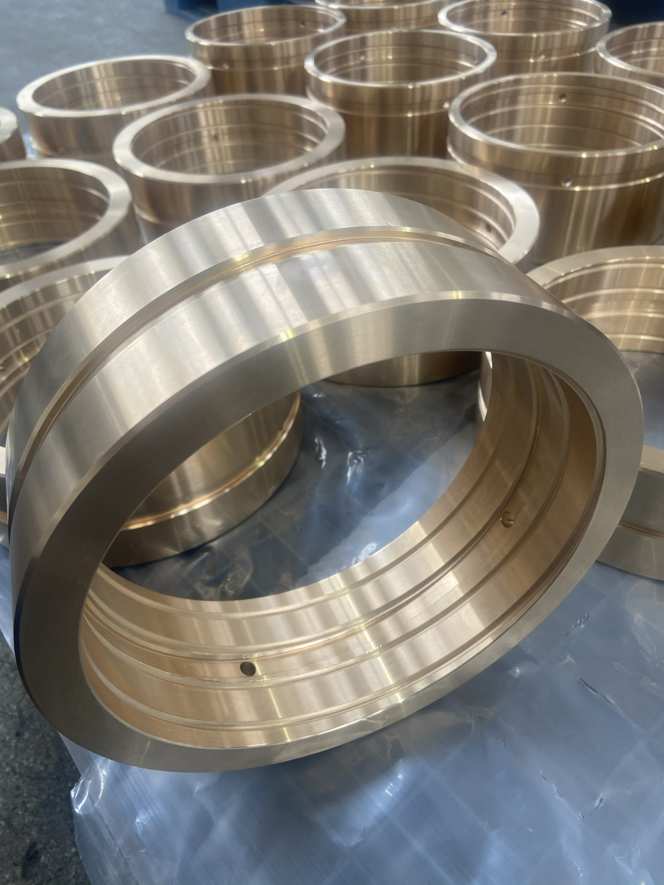 ZCuSn10P1铜合金衬套导套 ZQSn10-1锡青铜套 非标定做