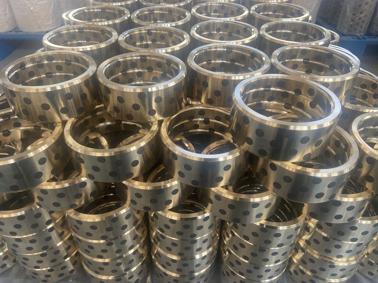 高力黄铜+石墨 ZCuZn25Al6Fe3Mn3自润滑铜套 JDB无油轴承 高硬度