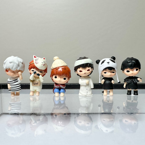 小野君系列二创手作改娃萌粒diy配件可爱车载挂件摆件pvc潮玩