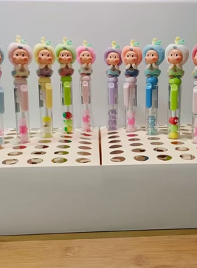 dimoo星星人萌粒笔串串乐黑色中性笔可爱学生笔创意diy趣味笔