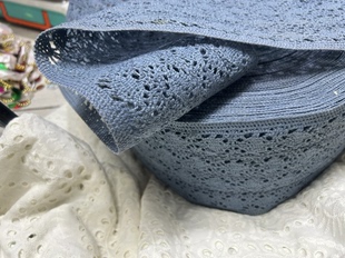 包邮 1米价30元 5G0677涤纶水溶花边宽13公分多拍连裁重桌布桌旗
