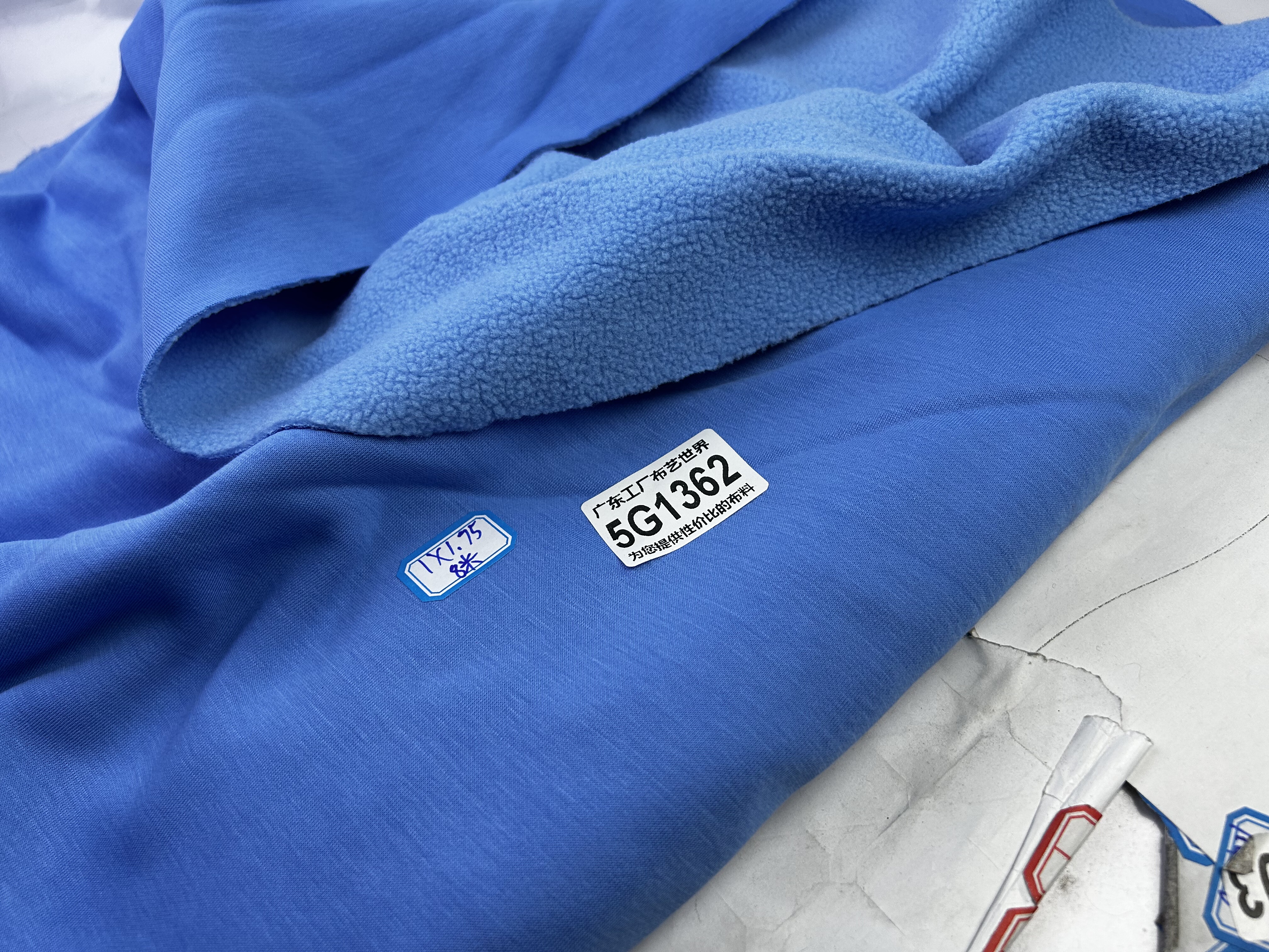 一米0.98斤30元包邮5G1362宽1.75德永家棉面奥粒绒一体绒多拍连裁