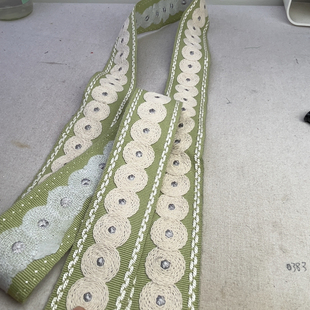 半斤30元 15O0116加厚提花刺繡民族風橫紋牛津織帶復古風 包郵