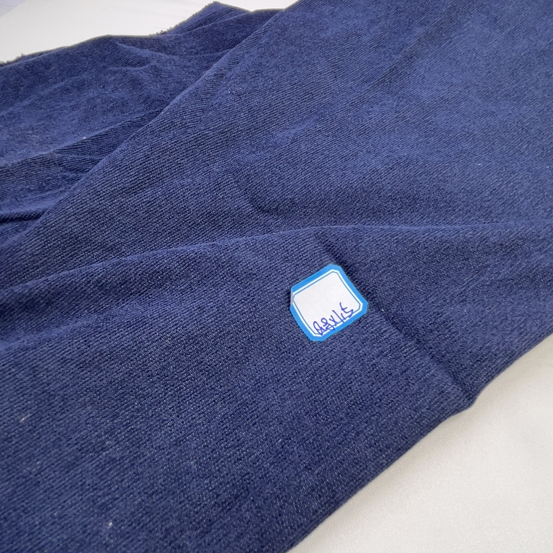 30元包邮8F2050梭织坑条绒深蓝色0.8×1.5米