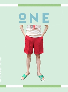 The Mad Nursing Home 独立设计红色百搭短裤男女款