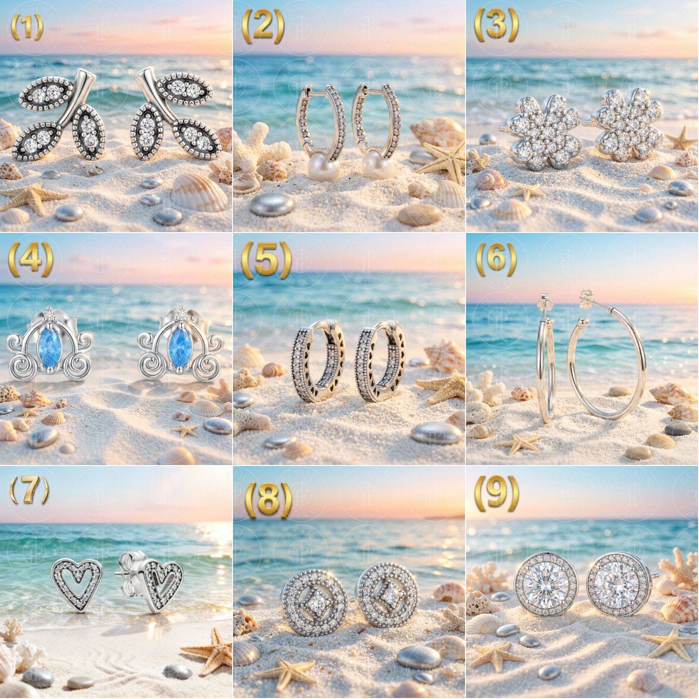 潘奇尔家镀s925纯银色扇子耳钉闪亮雏菊花系列蝴蝶结款式时尚气,饰品/流行首饰/时尚饰品新,耳钉,淘宝优惠券,粉丝福利购,淘宝优惠卷