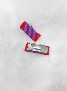 彩色织带别针荣誉上挂礼服胸针复古收藏绶带包布徽章略章影视章