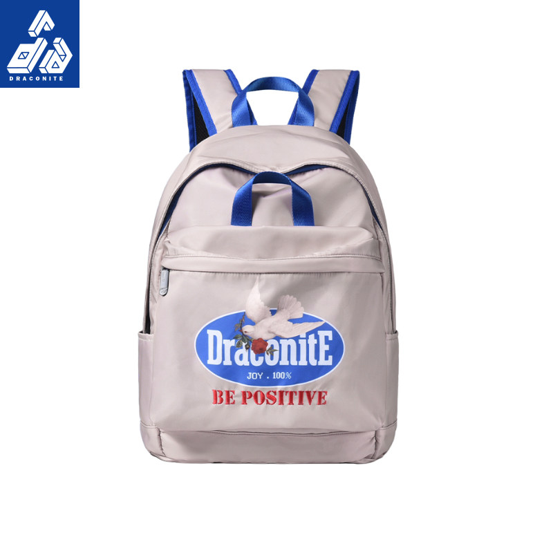 DRACONITE美式校园双肩背包女新款大容量学生书包旅行电脑包男潮