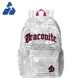 DRACONITE美式 高街风双肩包大容量通勤日常背包轻便潮牌书包男女