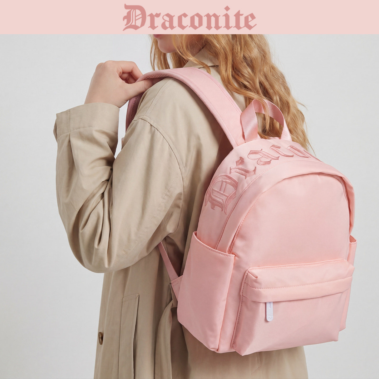 DRACONITE蓬蓬包运动双肩包女学生出游书包通勤包包旅行轻便背包