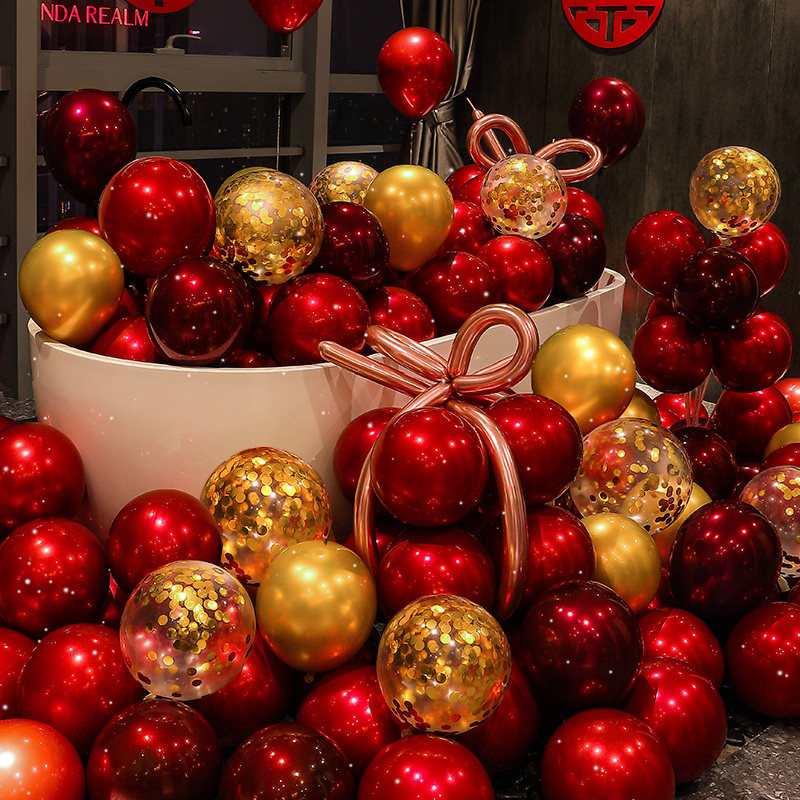 速发气球婚礼现场装饰扮婚订婚宴装结生日派对布置套餐520情人节