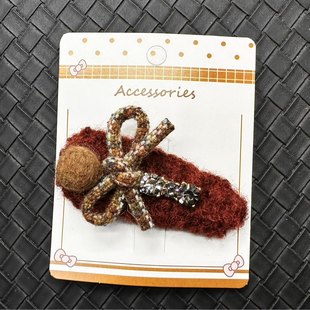 韩系捷克钻蝴蝶结精品拜拜夹