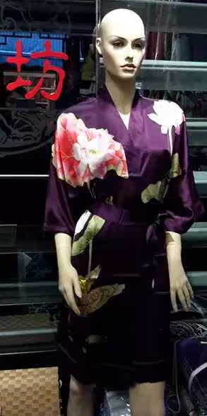 重磅纯真丝绸睡衣桑蚕丝睡袍SILK睡裙SILK连衣裙男女情侣家居服夏