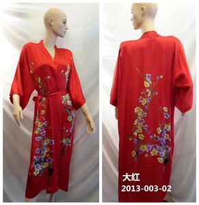 大码睡衣重磅丝绸睡袍100真丝连衣裙睡裙手绘SILK情侣居家空调服