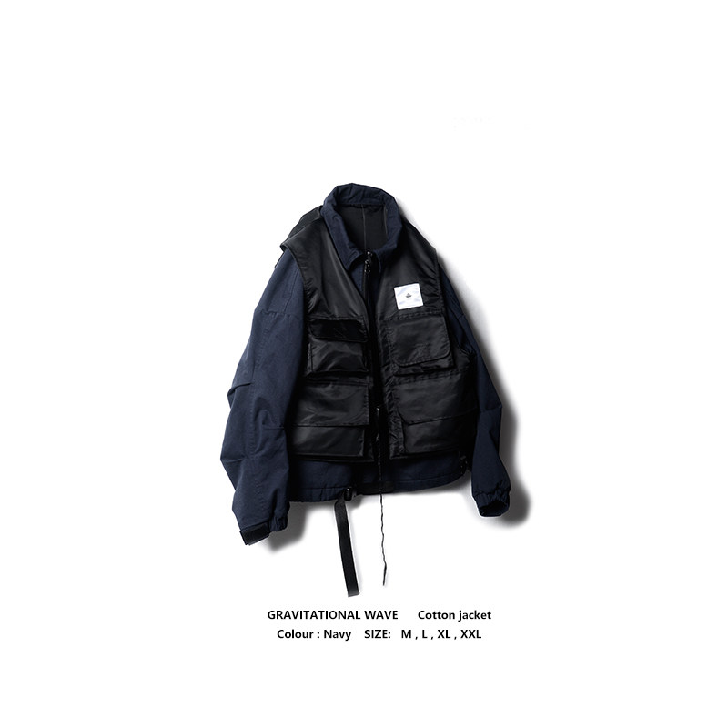 工装宽松oversize短款马甲外套