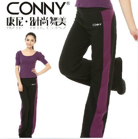 conny女春秋瑜珈舞裤练功舞蹈长裤健身瑜伽健美操下装广场舞蹈裤