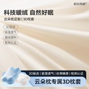 成人冰丝枕套吸汗透气丝滑睡感3D枕套 时光存折云朵枕原装