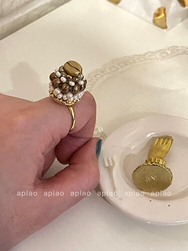 【圣多诺黑】限量手工串珠戒指