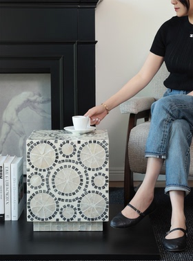 民族风几何石材手工客厅摆件