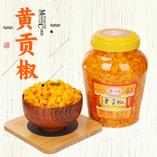 湖南辣八方黄贡椒蒸鱼头黄剁椒配料香辣下饭黄辣椒酱脆肚5kg/瓶装