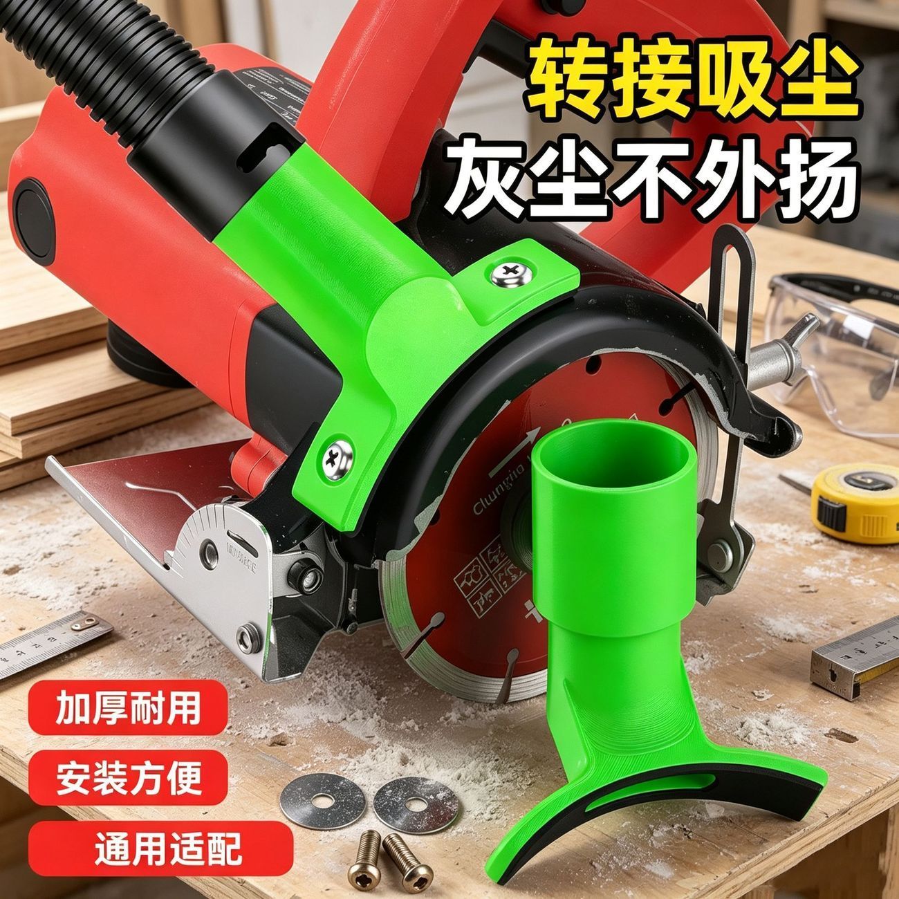 通用云石机切割机手提锯吸尘接口改装吸尘器转接口自己改装吸尘器