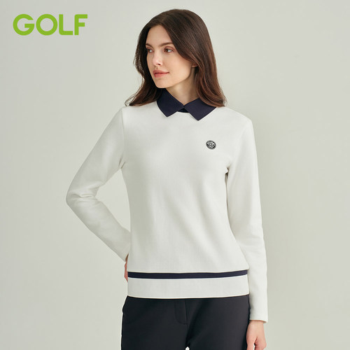 GOLF长袖T恤25秋冬新款保暖抗皱