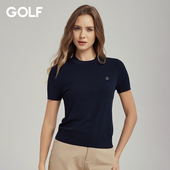 GOLF高尔夫女士短袖 圆领T恤 伊力特凉感防晒修身 针织衫 26春夏新款