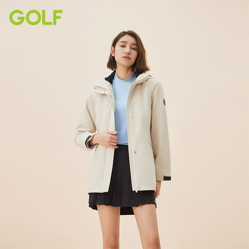GOLF高尔夫保暖舒适中长款棉服女
