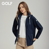 时尚 GOLF高尔夫连帽拉链夹克女26年新款 春季 运动风抗皱防晒外套女