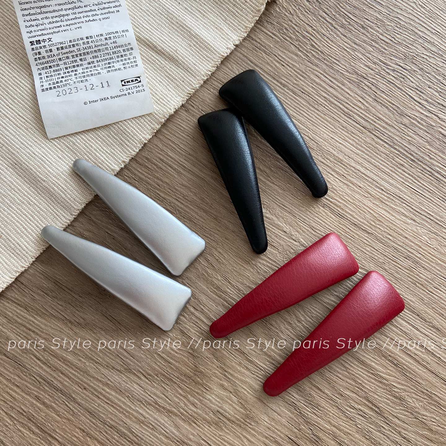 韩国质感纯色bb夹发夹女pu皮质