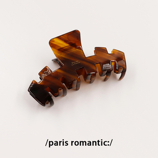 发量多bi眼入 醋酸发夹女后脑勺盘发抓夹大号高级感鲨鱼夹子头饰