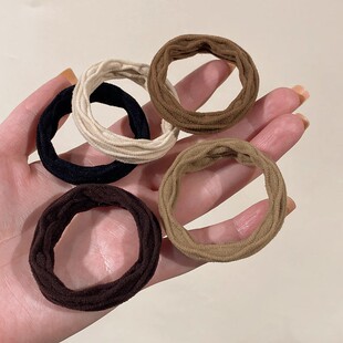 网红高弹力无接缝头绳女基础简约耐用皮筋高马尾丸子头发圈扎头发