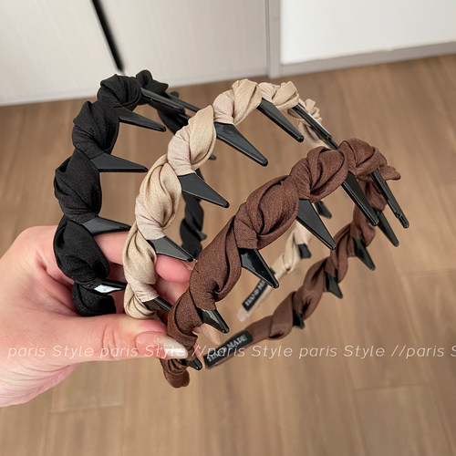 带齿防滑高颅顶发箍女款2025新款