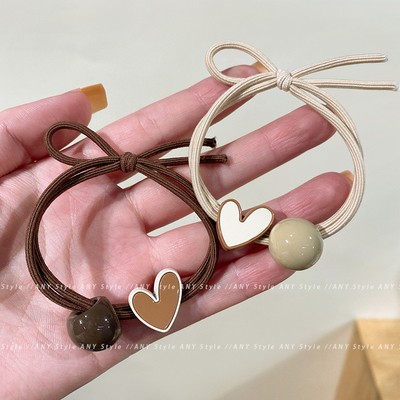 发绳合金日韩爱心甜美