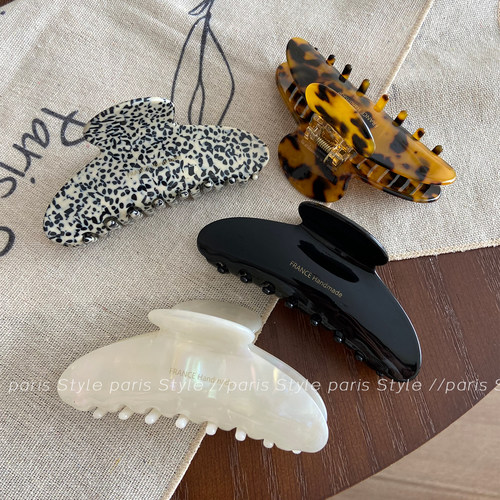 气质抓夹醋酸简约鲨鱼夹大号