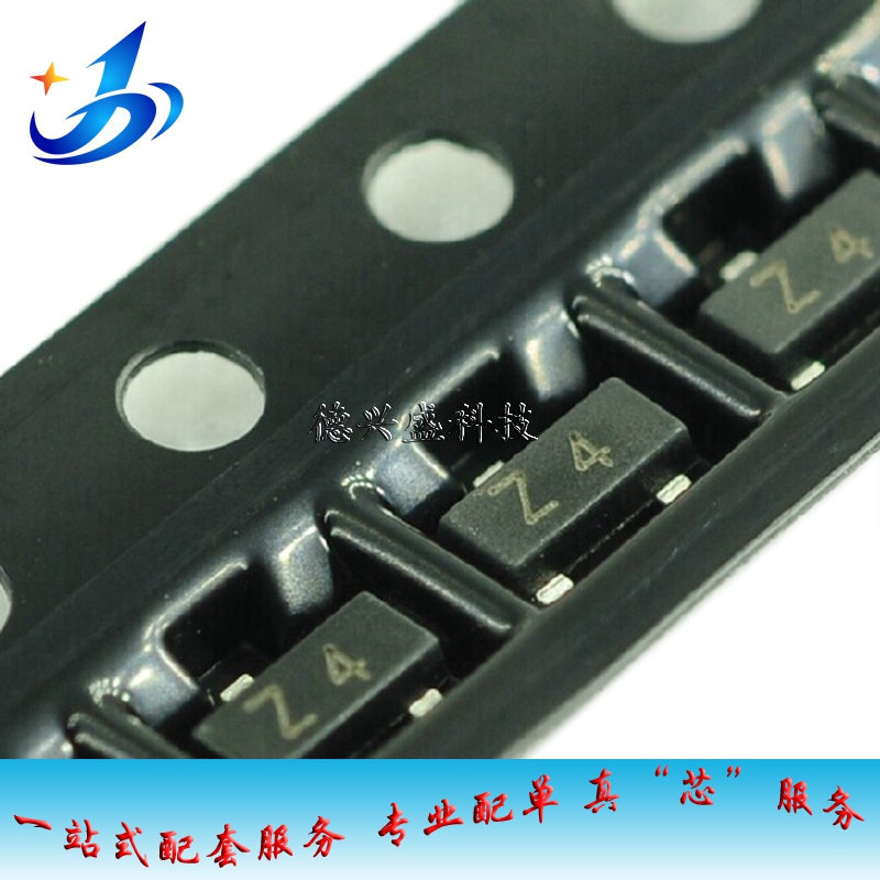 贴片 稳压二极管 BZX84C6V2 6.2V SOT-23 丝印Z4 现货（10只）