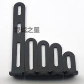 m8孔径碳钢加厚角码 活动长槽孔90度直角固定连接L型折弯支架电摩