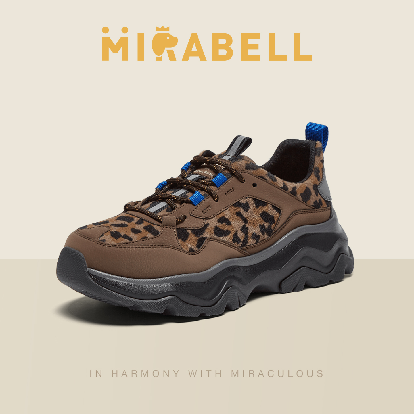 Mirabell/美丽宝2025秋季新款商场同款女休闲老爹鞋舒适运动鞋